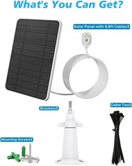 Durable Solar Charger for Arlo Ultra/Pro Series – 3-Pack with Magnetic Connector