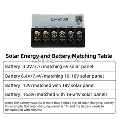 DC3-24V LED Automatic Solar Light Driver Control Board Solar Charging Controller