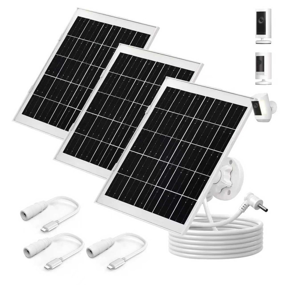 7W Ring Solar Panel Is Specially Designed for Spotlight Cam Battery and Ring Sti