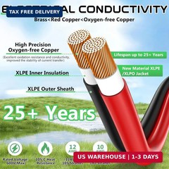 Vansdon Solar to XT60i Extension Cable 10AWG 10FT Solar Connector to XT60i Adapt
