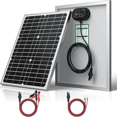 12V 20W Solar Panel Battery Charger Ultra Built-in UltraSmart MPPT Charge