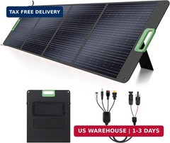 200W High Efficiency ETFE Foldable Solar Panel for Portable Power Station, IP65
