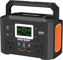 HOWEASY Portable Power Station 300W 222Wh Solar Generator