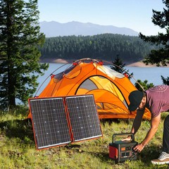 100W Mono 2 Piece Flexible Solar Panel Dokio Travel Camping Photovoltaic