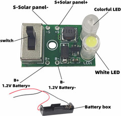 2 Sets Small Solar Panels, Mini Solar Panels, 1.2V Solar Cell with PCB Board, So