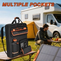 Solar Panel Storage Bag with 2 Jackery SolarSaga 100W 100X 200W, Padded Trave…