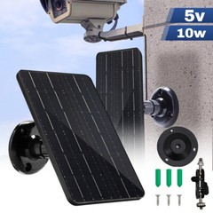 10W 5V Solar Panel USB Charging for Ring Camera Outdoor Camera Battery Chargers