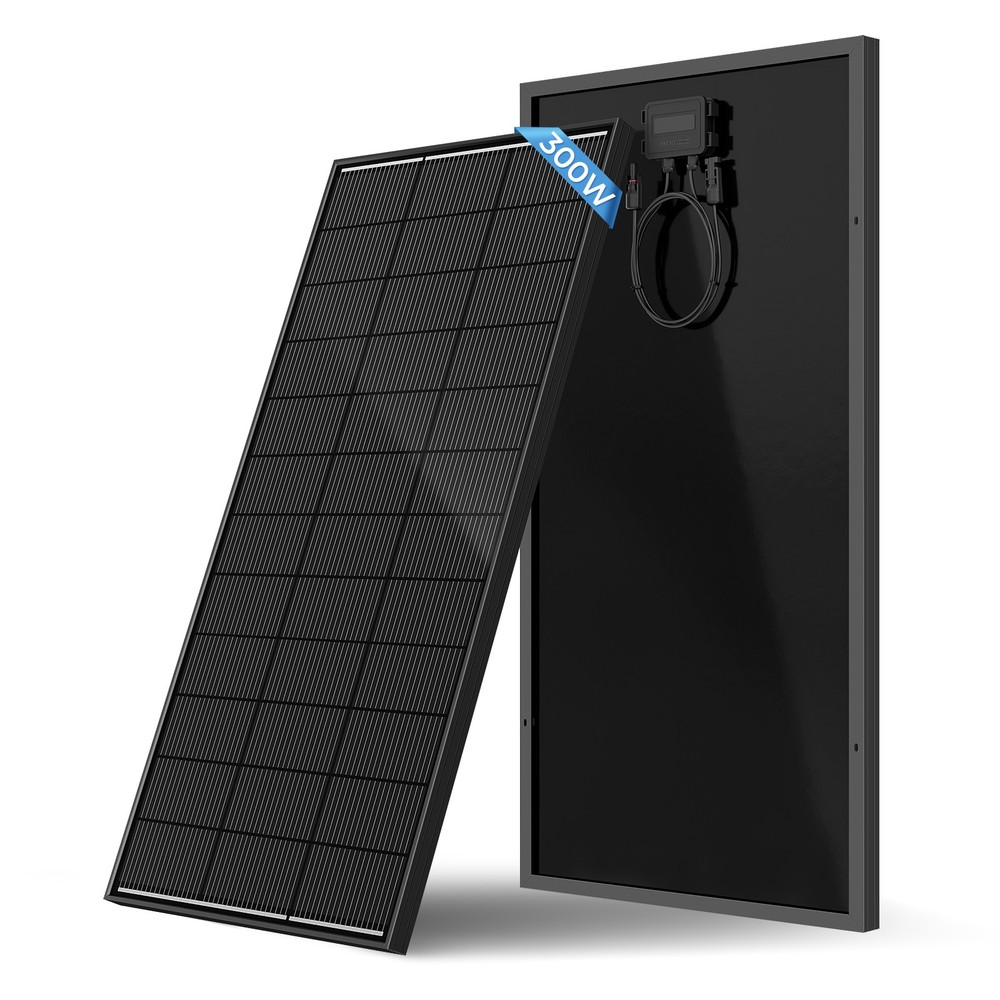 12V 300W Watt Mono Solar Panel N-Type 18BB Power RV Camping Home Boat Off Grid