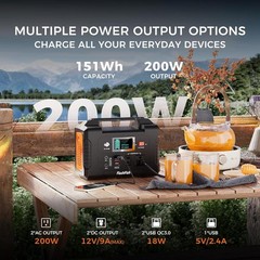 Flashfish 200W Solar Generator – Compact Power Solution for Emergencies & Travel