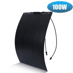 100W Mono Flexible Solar Panel 18V Portable Power Charge Camping Home RV Battery