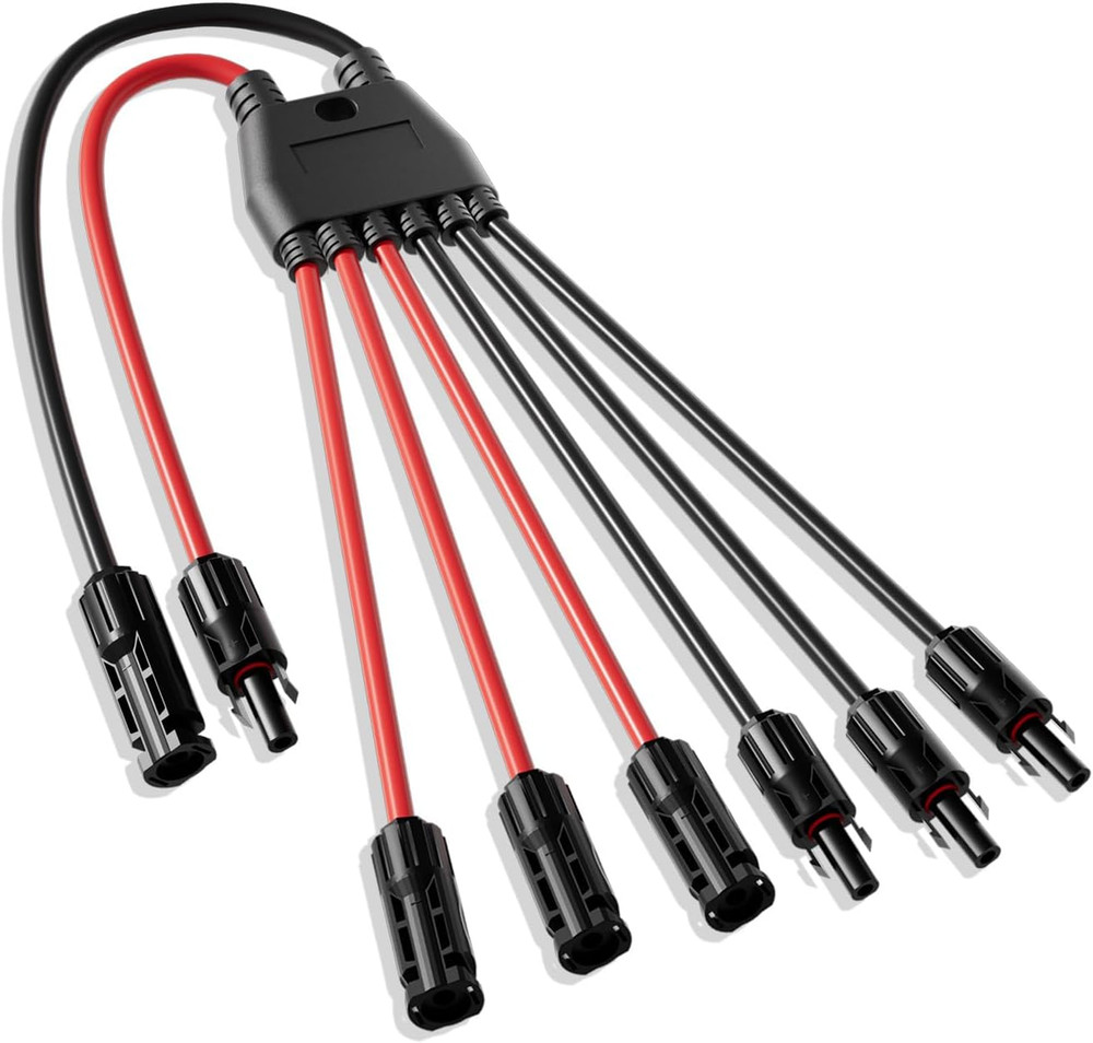 Integrated Solar Connector 2-6 Y Branch Parallel PV Adapter Cable Wire Plug Tool