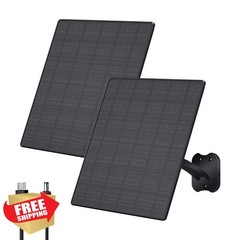 Zivif 2 Pack 10W Solar Panel Black
