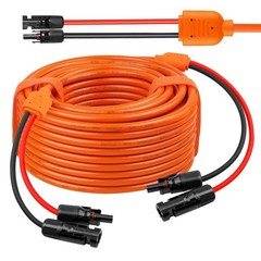 50FT Solar Panel Extension Cable – 10AWG/14AWG Waterproof Wire for RV, Boat, Hom