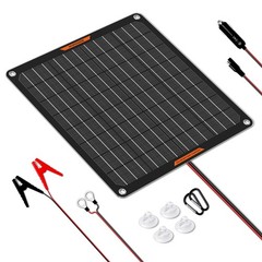 Car Solar Carger 10W Solar Battery Maintainer 12V Battery Charger for RV Boat