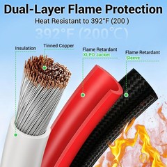 Solar To XT60 Extension Cable 12AWG 20FT For Portable Power Station Solar Panel
