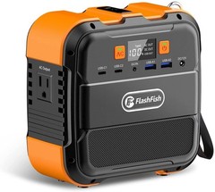 Flashfish 120W Solar Power Station – Backup Battery for Camping & RV