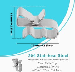30 High-Quality Solar Wire Clips, Corrosion-Resistant, 0.85″ Length for Easy Use