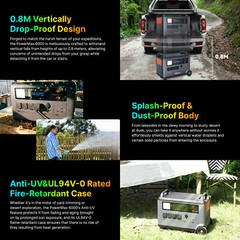 OSCAL PowerMax 6000 Portable Rugged Power Station 3600Wh LiFePO4 14 Outlets I6S6