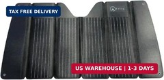 70W, 20V, 3.25A Solar Panel Sunshade for Car Windshield, Camping, Outdoor Activi