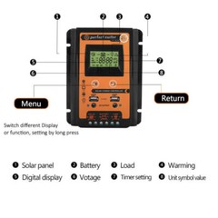2PCS 30A 12/24V Solar Charger Controller Panel Battery Regulator