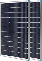 Renogy Solar Panels 200 Watt N-Type 16BB, 2PCS 100 Watt Solar Panel 12V 25% High