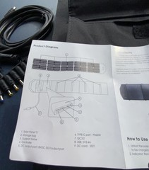 ALLWEI 100 Watt 18v/5.5a (Max) Foldable Portable Solar Panel W/Accessories New