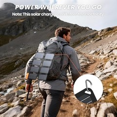 Ultra-Portable Solar Panel Charger with Quick Charge, USB-A & USB-C Ports, 25W