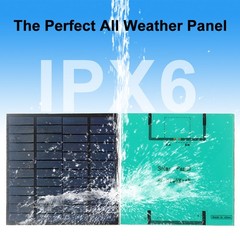 3 Watts Solar Panel 18.6 Percent High-Efficiency Polysilicon Power Charger ZZYU
