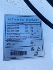 Phono Solar PS315P/24T 315 Watt 72 cell solar panels. 300 in stock LOCAL PICK UP