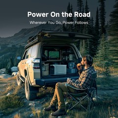 Dabbsson 1008Wh 1200W Power Station w/ 560W Car Alternator Charger Camping Trip
