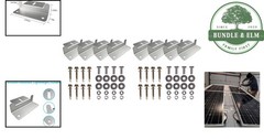 Solar Panel Mounting Kit with Corrosion-Free Z Brackets for Various Roofs