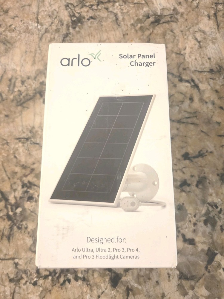 Arlo VMA5600-20000S Black Solar Panel Charger for Ultra, Ultra 2, Pro 3, Pro 4