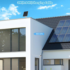 Solar Panel for Eufy Camera,6W Solar Panel for Eufy E,2C/2C Pro,2/2Pro,E20/E40,S