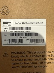 EcoFlow 28W Ultralight Foldable Solar Panel Direct Device Charging – Open Box #1