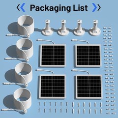5W Solar Panel Charging Kit for Arlo Pro Cameras – 4 Pack