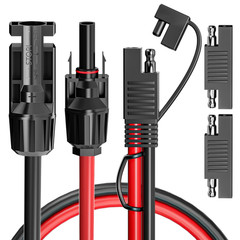 Goupchn Solar Panel Connectors to SAE Adapter Cable 10AWG Solar to SAE PV Extens