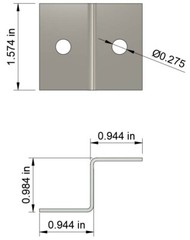 (40) Solar Panel Z-Bracket Mount Mounting Set RV Boat Flat Roof Wall Aluminum