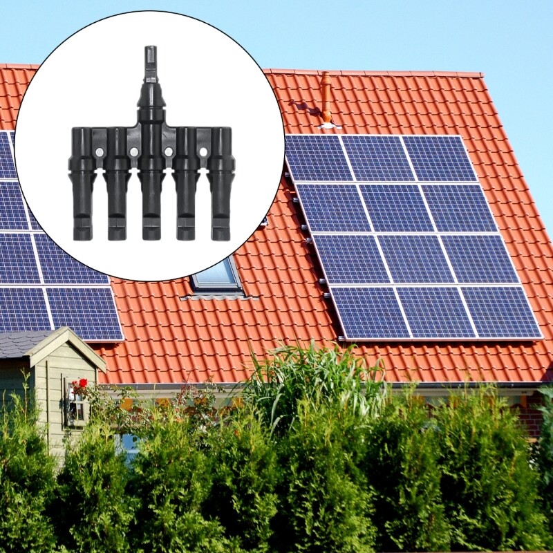 Sustainable Energy T Branch Connectors Durability Connectors for Solar Panel
