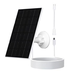 4W USB Solar Panel Charger for Security Camera, IP66 Waterproof, 360° Adjustable