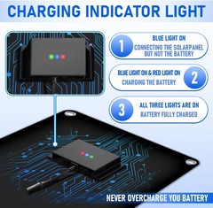 12 Volt 10 Watt Solar Car Battery Charger & Maintainer, Solar Panel Trickle C…
