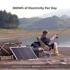 Renogy 50 Watt 12 Volt Monocrystalline Solar Panel Compact Design