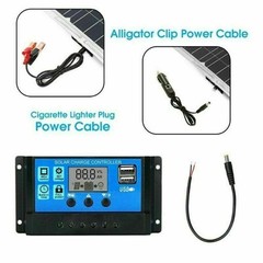 200 Watts Solar Panel Kit 100A 12V Battery Charger with Controller For Auto Boat
