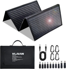60W Portable Solar Panel,60 Watt Foldable Solar Panels Chargers with QC3.0 USB-A