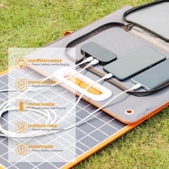 Portable Power Station Solar Generator 200W 40800mAh Foldable Solar Panel 60W