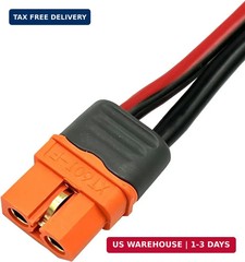Solar to XT60i Connector Cable 12AWG 5FT Solar Panel Connector to XT60i Charging