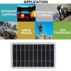 5W 5V USB Solar Panel Polysilicon Phone Battery Power Charging Charger Camping