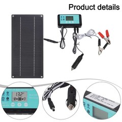 600W Monocrystalline Solar Kit 100A Charge Controller for Camping Travel Power