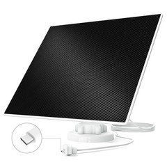 Dzees Solar Panel for USB-C Port Security Camera SPD3, Black and White