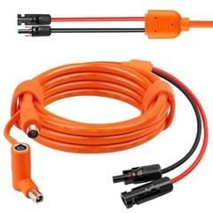 Solar to DC 8mm Charge Extension Cable,12AWG+14AWG Solar Cable with Solar 6FT