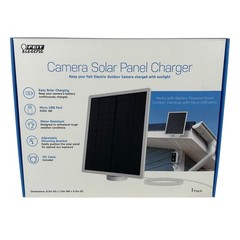 Feit Electric Camera Solar Panel Charger Micro USB 5V 3W White PANEL/SOL/CAM NEW